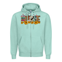 Seafoam Western Nurse Sunflower Zipper Hoodie - FaDigitalArtStudio