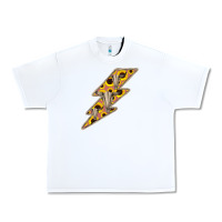 White Sunflower and Skull Lightning Urban Heavy Tee - Bettercallsaul