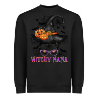 Black witchy mama messy bun Heavyweight Sweatshirt - CowGirlArtShop
