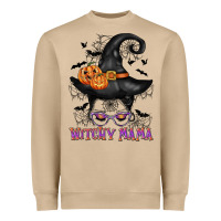 Mushroom witchy mama messy bun Heavyweight Sweatshirt - CowGirlArtShop