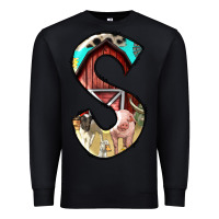 Black farm life alphabet lowercase letters s Premium Sweatshirt - BundleAndBundleShop