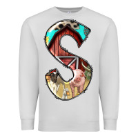 Dove Grey farm life alphabet lowercase letters s Premium Sweatshirt - BundleAndBundleShop