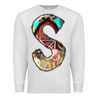 Oatmeal Heather farm life alphabet lowercase letters s Premium Sweatshirt - BundleAndBundleShop