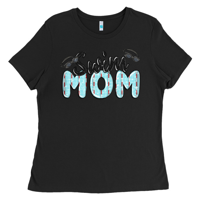 Swim Mom Ladies Tee by MaliasSmallBusiness | Teevron