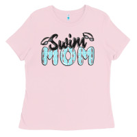 Bubblegum Pink swim mom Ladies Tee - MaliasSmallBusiness