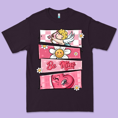 Trendy Valentines Day Retro Characters Premium Tee Designed By Maliassmallbusiness