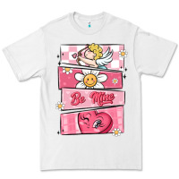 White trendy valentines day retro characters Premium Tee - MaliasSmallBusiness