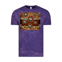 Cloud Purple seamless mexican sunflower tumbler design Vintage Tee - Jasminsmagicworld