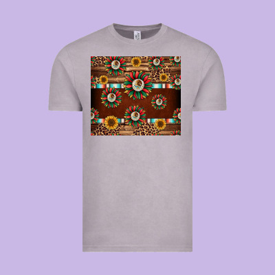 Seamless Mexican Sunflower Tumbler Design Vintage Tee Designed By Jasminsmagicworld