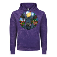 Cloud Purple Black Angus Cattle with Santa Chick Christmas Vintage Hoodie - RanaPortraitStore