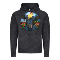 Vintage Black Black Angus Cattle with Santa Chick Christmas Vintage Hoodie - RanaPortraitStore