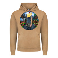 Vintage Camel Black Angus Cattle with Santa Chick Christmas Vintage Hoodie - RanaPortraitStore