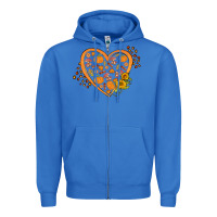 True Royal Western Autumn Heart Zipper Hoodie - FaDigitalArtStudio