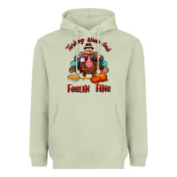 Matcha turkey wine and feelin fine Heavyweight Hoodie - BundleAndBundleShop