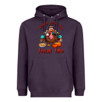 Plum turkey wine and feelin fine Heavyweight Hoodie - BundleAndBundleShop