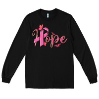 Black hope breast cancer Long Sleeve Tee - NancyCooperArtShop