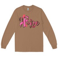 Toasted Coconut hope breast cancer Long Sleeve Tee - NancyCooperArtShop