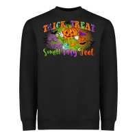 Black trick or treat smell my feet Heavyweight Sweatshirt - CowGirlArtShop
