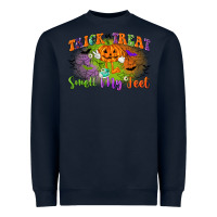Navy trick or treat smell my feet Heavyweight Sweatshirt - CowGirlArtShop