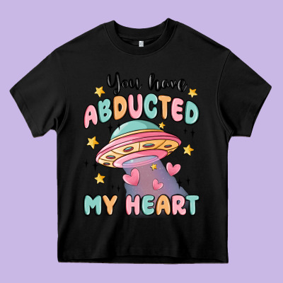 You Have Abducted My Heart Heavy Core Tee Designed By Maliassmallbusiness