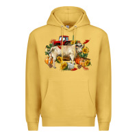 Antique Gold Fall charolais bull Premium Hoodie - RanaPortraitStore