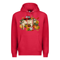 Cardinal Fall charolais bull Premium Hoodie - RanaPortraitStore
