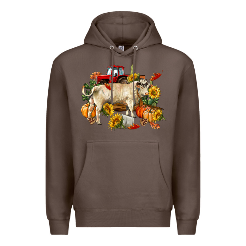 Fall Charolais Bull Premium Hoodie by RanaPortraitStore | Teevron