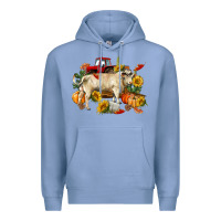 Colony Blue Fall charolais bull Premium Hoodie - RanaPortraitStore