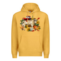 Mustard Fall charolais bull Premium Hoodie - RanaPortraitStore