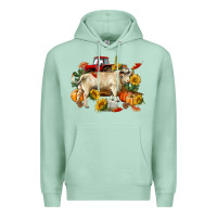 Seafoam Fall charolais bull Premium Hoodie - RanaPortraitStore