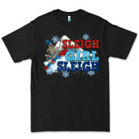Black winter sleigh girl sleigh Premium Tee - NancyCooperArtShop