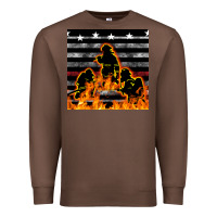 Chestnut american firefighters seamless pattern Premium Sweatshirt - BundleAndBundleShop