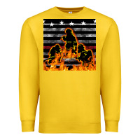 Lemon american firefighters seamless pattern Premium Sweatshirt - BundleAndBundleShop