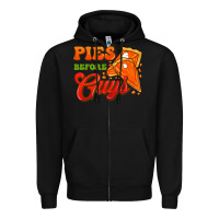 Black Pies Before Guys Zipper Hoodie - FaDigitalArtStudio