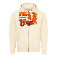 Sandshell Pies Before Guys Zipper Hoodie - FaDigitalArtStudio