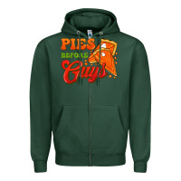 Sports Green Pies Before Guys Zipper Hoodie - FaDigitalArtStudio