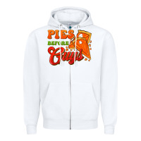 White Pies Before Guys Zipper Hoodie - FaDigitalArtStudio