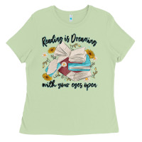 Matcha reading is dreaming with your eyes open Ladies Tee - MaliasSmallBusiness