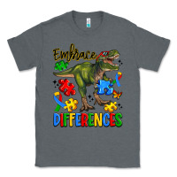 Charcoal Heather embrace differences Classic Tee - Artiststas