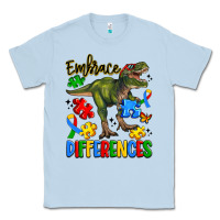 Dusty Blue embrace differences Classic Tee - Artiststas