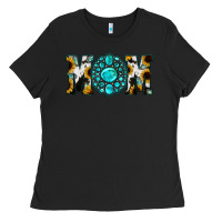 Black Sunflower Cowhide Turquoise Gemstone Mom Ladies Tee - Jasminsmagicworld