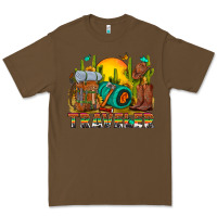 Cacao western traveler cowboy Premium Tee - NancyCooperArtShop