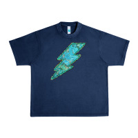Navy Turquoise Lightning Urban Heavy Tee - Bettercallsaul