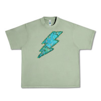 Oil Green Turquoise Lightning Urban Heavy Tee - Bettercallsaul