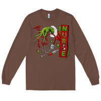 Chestnut Christmas Character Long Sleeve Tee - NancyCooperArtShop