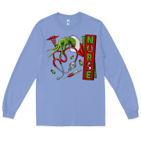Colony Blue Christmas Character Long Sleeve Tee - NancyCooperArtShop
