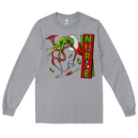 Heather Grey Christmas Character Long Sleeve Tee - NancyCooperArtShop
