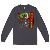 Smoke Christmas Character Long Sleeve Tee - NancyCooperArtShop