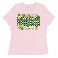 Bubblegum Pink my class is full of lucky charms Ladies Tee - MaliasSmallBusiness
