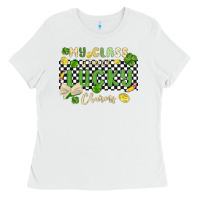 White my class is full of lucky charms Ladies Tee - MaliasSmallBusiness